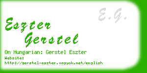 eszter gerstel business card